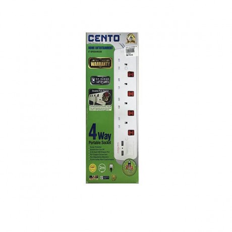 Cento 4 Gang With USB Extension CTDPS544NUSB
