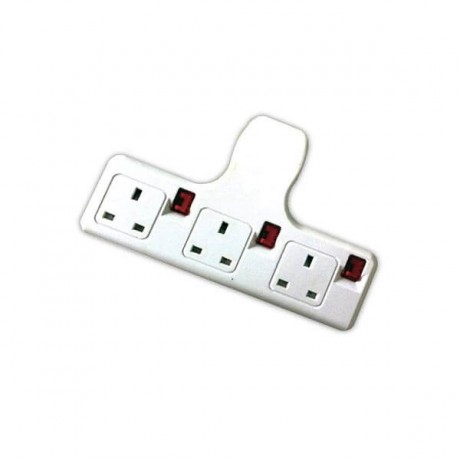Cento 3 Gang T Adaptor White CTS1633 Cento 3 Gang T Adaptor White CTS1633