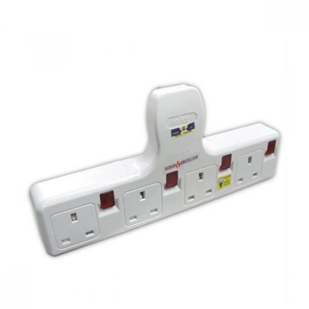 Cento 4 Gang T Adaptor White CTS1634 Cento 4 Gang T Adaptor White CTS1634
