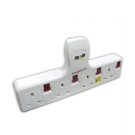 Cento 4 Gang T Adaptor White CTS1634 Cento 4 Gang T Adaptor White CTS1634