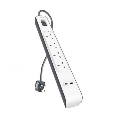 Belkin 4 Outlet Port Extension Surge Protector BSV401SA2M