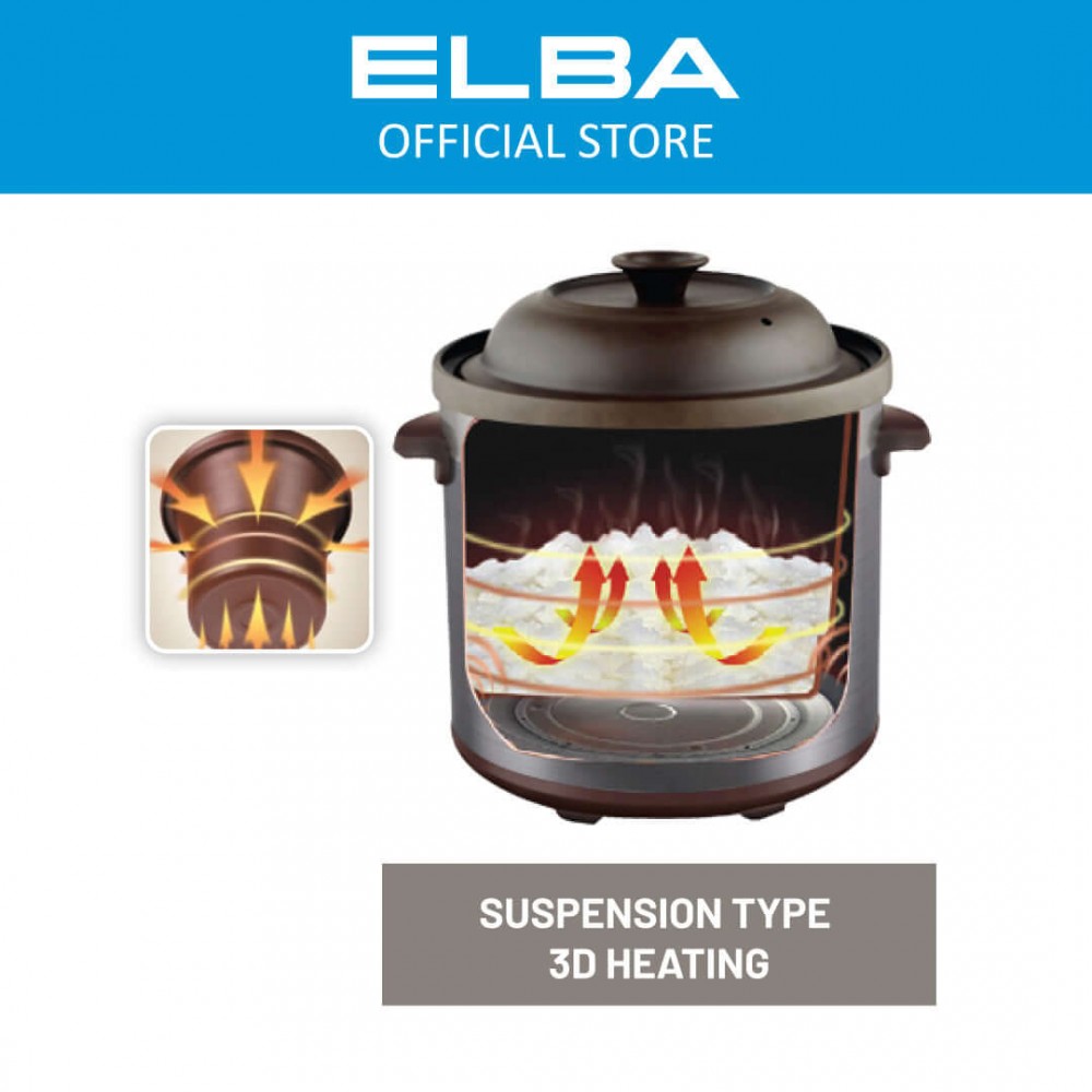 Elba 5.0L Slow Cooker Claypot EPCCJ5033